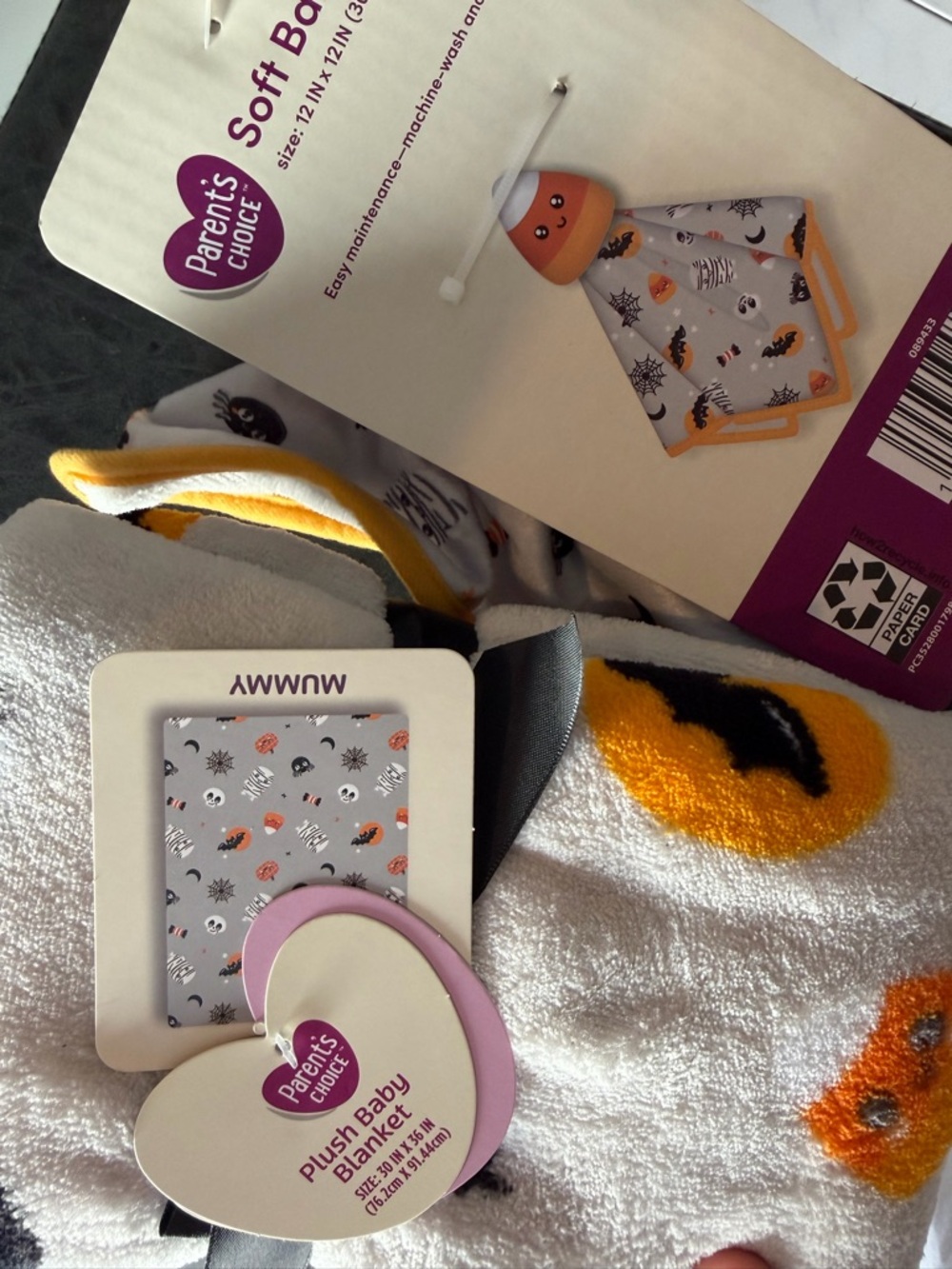 Parents' Choice Halloween Plush Baby Blanket - and LOVEY